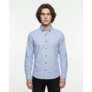 Peserico Blue Cotton Men's Shirt